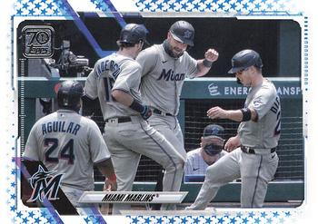 2021 Topps - Blue Star #172 Miami Marlins Front
