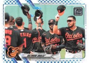 2021 Topps - Blue Star #195 Baltimore Orioles Front