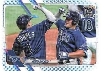 2021 Topps - Blue Star #222 Tampa Bay Rays Front