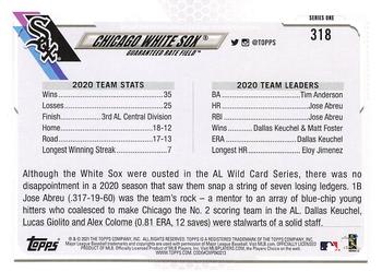 2021 Topps - Blue Star #318 Chicago White Sox Back