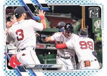 2021 Topps - Blue Star #401 Boston Red Sox Front