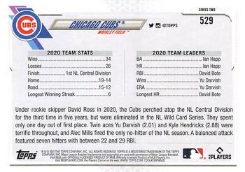 2021 Topps - Blue Star #529 Chicago Cubs Back