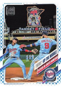 2021 Topps - Blue Star #553 Twins® Up The Middle Front