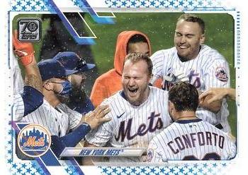 2021 Topps - Blue Star #555 New York Mets Front