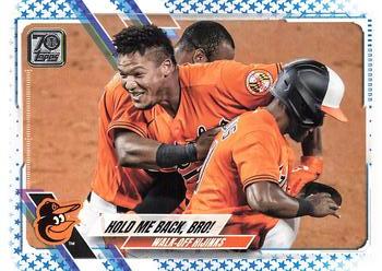 2021 Topps - Blue Star #578 Hold Me Back, Bro! Front