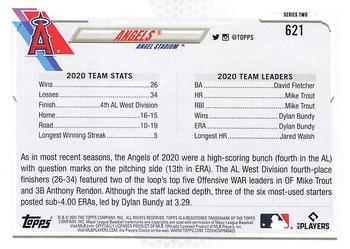 2021 Topps - Blue Star #621 Los Angeles Angels Back