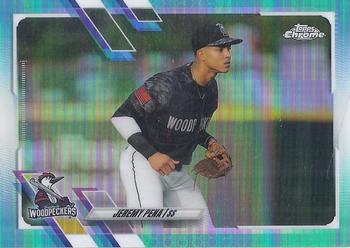 2021 Topps Pro Debut - Chrome Aqua Refractor #PDC-22 Jeremy Pena Front