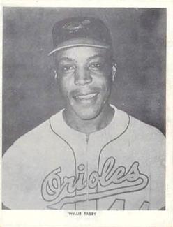 1959 Kiwanis Club Baltimore Orioles Clinic #NNO Willie Tasby Front
