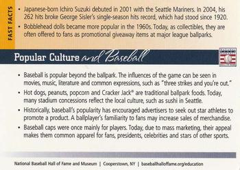 2005 National Baseball Hall of Fame and Museum Education Program #NNO Popular Culture (Ichiro Suzuki) Back