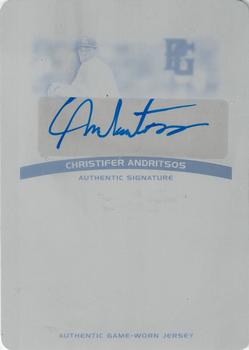 2014 Leaf Perfect Game National Showcase - Autographed Jersey Printing Plates Black #JA-CA1 Christifer Andritsos Front