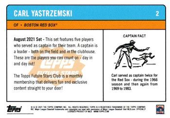 2021 Topps Future Stars Club - 08 August #2 Carl Yastrzemski Back