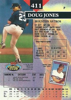 1993 Stadium Club #411 Doug Jones Back