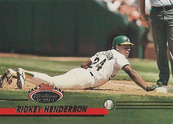 1993 Stadium Club #558 Rickey Henderson Front