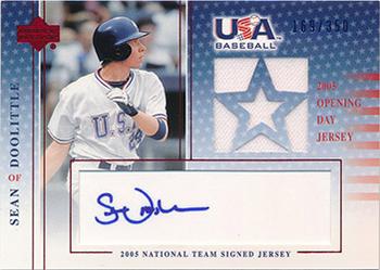 2005 Upper Deck USA Baseball 2005 National Team - 2005 National Team Signed Jerseys Blue Ink #USA SD-GU Sean Doolittle Front