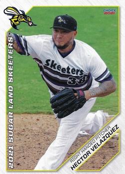 2021 Choice Sugar Land Skeeters #28 Hector Velazquez Front