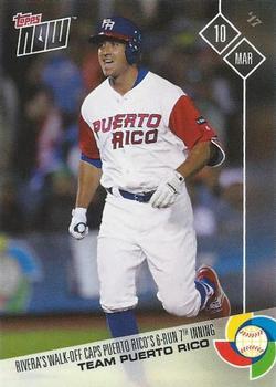 2017 Topps Now - World Baseball Classic #W-19 Team Puerto Rico Front