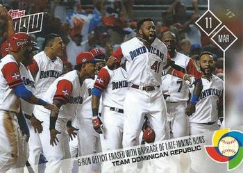 2017 Topps Now - World Baseball Classic #W-22 Team Dominican Republic Front
