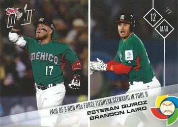 2017 Topps Now - World Baseball Classic #W-31 Esteban Quiroz / Brandon Laird Front