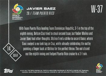 2017 Topps Now - World Baseball Classic #W-37 Javier Baez Back