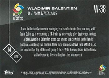 2017 Topps Now - World Baseball Classic #W-38 Wladimir Balentien Back