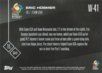 2017 Topps Now - World Baseball Classic #W-41 Eric Hosmer Back