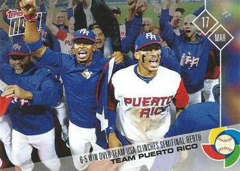 2017 Topps Now - World Baseball Classic #W-44 Team Puerto Rico Front