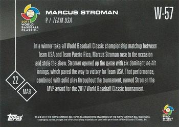 2017 Topps Now - World Baseball Classic #W-57 Marcus Stroman Back