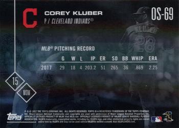 2017 Topps Now - Off Season #OS-69 Corey Kluber Back