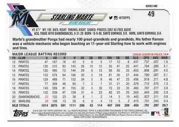 2021 Topps - 582 Montgomery #49 Starling Marte Back