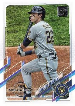 2021 Topps - 582 Montgomery #100 Christian Yelich Front