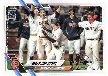 2021 Topps - 582 Montgomery #258 Walk-Off Apart Front