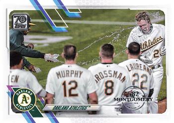 2021 Topps - 582 Montgomery #392 Oakland Athletics Front