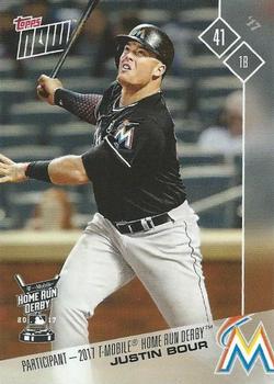 2017 Topps Now - Home Run Derby #HRD-7 Justin Bour Front