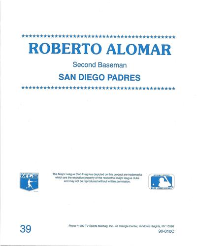 1990 TV Sports Mailbag #39 Roberto Alomar Back