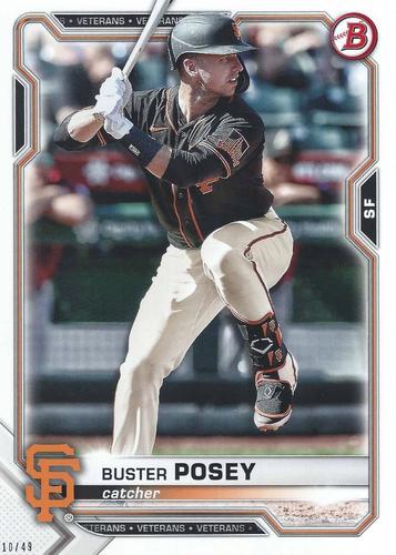 2021 Bowman 5x7 #6 Buster Posey Front
