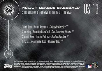 2016 Topps Now - Off Season #OS-13 2016 Wilson Defensive Players of the Year - Infielders Back