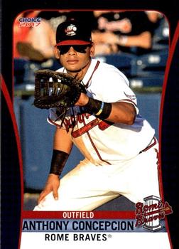 2017 Choice Rome Braves #4 Anthony Concepcion Front