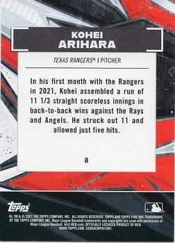 2021 Topps Fire #8 Kohei Arihara Back