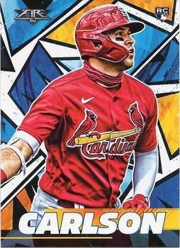2021 Topps Fire #17 Dylan Carlson Front