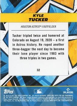 2021 Topps Fire #32 Kyle Tucker Back