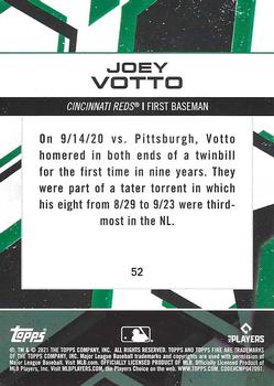 2021 Topps Fire #52 Joey Votto Back