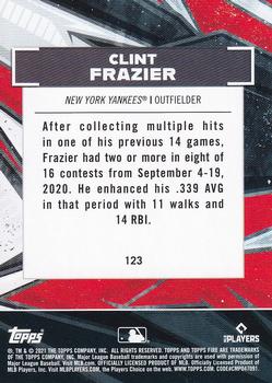 2021 Topps Fire #123 Clint Frazier Back