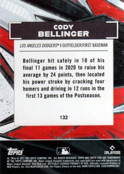 2021 Topps Fire #132 Cody Bellinger Back