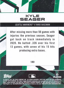 2021 Topps Fire #180 Kyle Seager Back