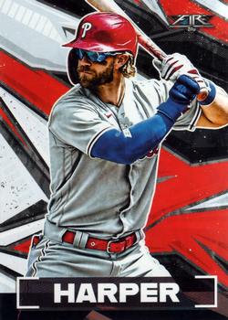 2021 Topps Fire #195 Bryce Harper Front