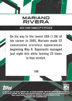 2021 Topps Fire #198 Mariano Rivera Back