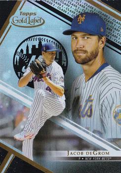 2021 Topps Gold Label - Class 1 Black #63 Jacob deGrom Front