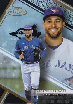2021 Topps Gold Label - Class 1 Black #77 George Springer Front