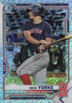 2021 Bowman Chrome - Prospects Shimmer Refractor #BCP-243 Nick Yorke Front
