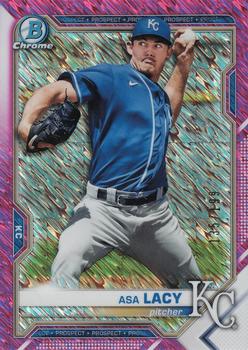 2021 Bowman Chrome - Prospects Fuchsia Shimmer Refractor #BCP-194 Asa Lacy Front